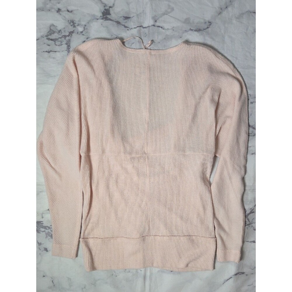 Free People Cozy With You Ribbed Wrap Pullover Sweater In Champagne Toast - Picture 7 of 7